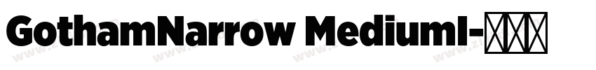 GothamNarrow MediumI字体转换